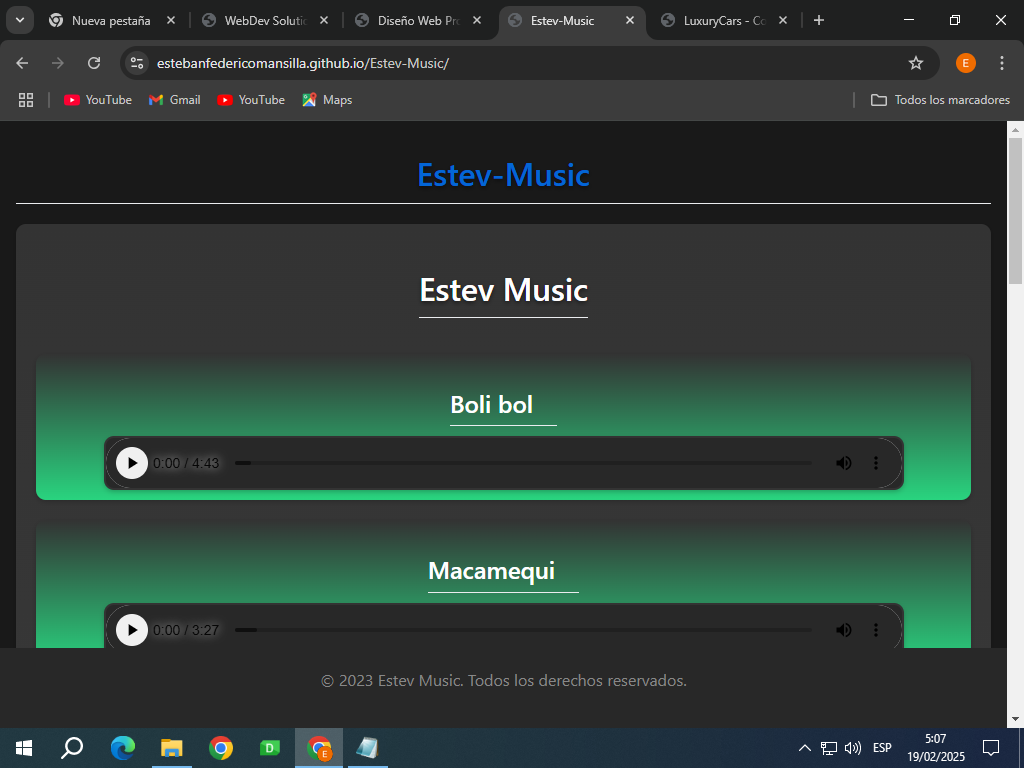 Web de Estev - Estev Music